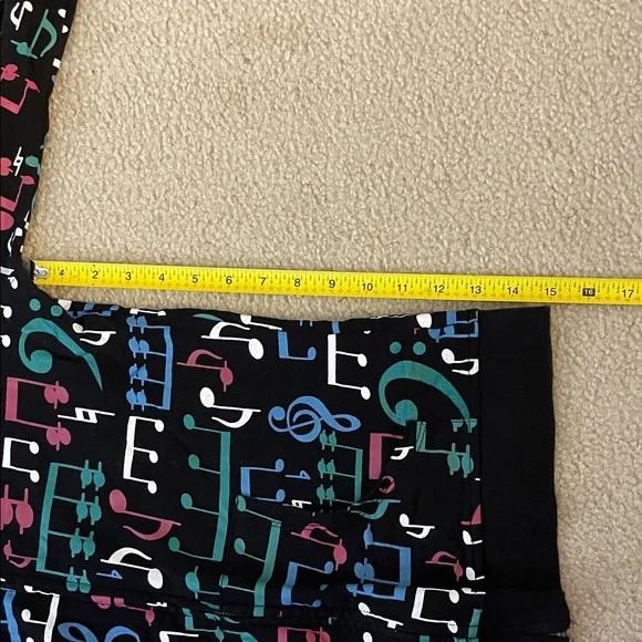 Vintage Delia’s Zip Up Hoodie With Musical Note Design, Size M - Picture 8 of 9